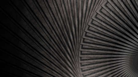 Abstract dark spiral background 3d render illustrationの写真素材