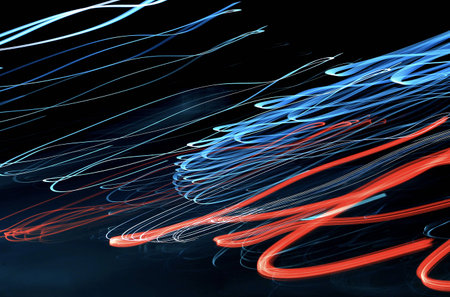 Abstract painting color textures with lighting effects. Wild light pattern. Fractal chart art...