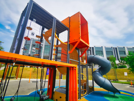 Part of Children Playgroundの写真素材