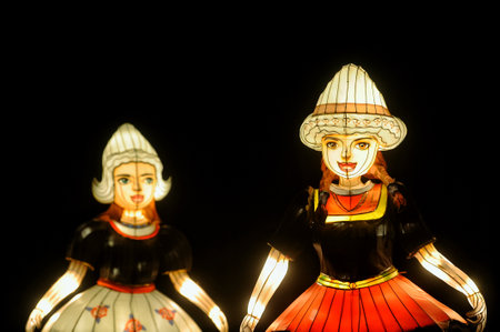 MALAYSIA, A VARIETY of unique lamp decoration designs attracted people to the Port Dickson International Lamp Festival held in Kampung Baru Sirusa, Port Dickson, on January 06,2023のeditorial素材