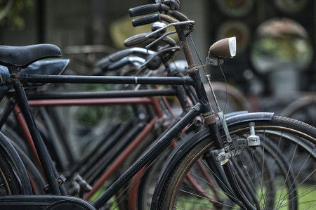 A wide variety of classic bicycle collectionsの写真素材