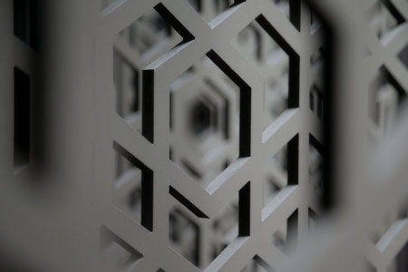 Abstract pattern of layered wallsの写真素材