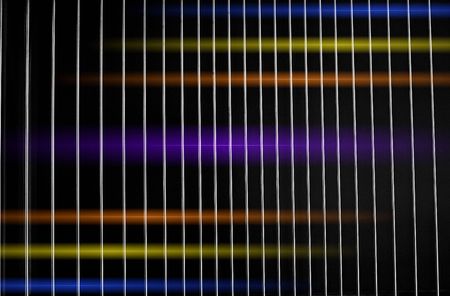 Metal lattice on a black. Abstract backgroundの写真素材