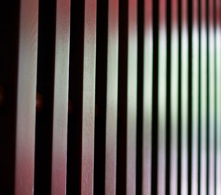 Abstract background. Highly detailed striped texture of a wooden fence, shallow DOFの写真素材