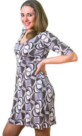 The young smiling women on a white background. Isolationの写真素材