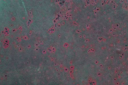 detailed texture of corrosion on the metal surfaceの写真素材