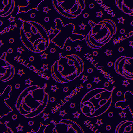 halloween pattern vector  backgroundのイラスト素材