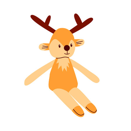 Cute fawn, plush toy for boys and girls.のイラスト素材