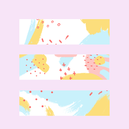 Set for art template design, list, front page, mockup brochure theme style, idea, cover, print, flyer, blank. Vector illustrationのイラスト素材