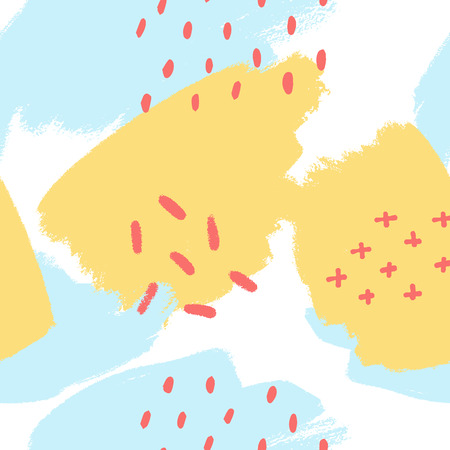 Abstract pastel background with handdrawn texture. Stylish vector design for fabric, wallpaper, wrapping. Vector illustration.のイラスト素材