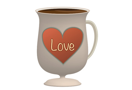 Love coffee cupのイラスト素材