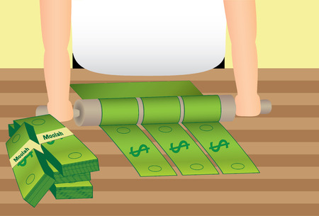 Rolling in the Dough Moneyのイラスト素材