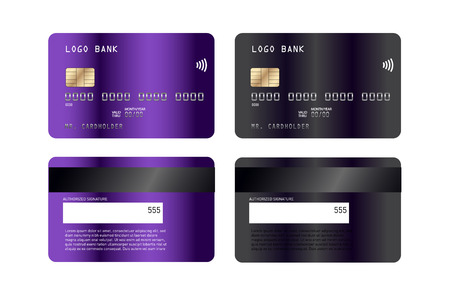 Luxury credit card template design. With inspiration from the abstract. Vector illustration. Credit debit card mockup.のイラスト素材