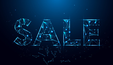 Black friday sale banner. Geometric polygonal sale banner. abstract polygon vector designのイラスト素材