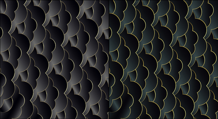 Art Nouveau luxury Pattern. Golden luxury backgrounds. Art Deco Patterns. Geometric decorative Patterns. 1920-30s motifs. Luxury vintage illustrationのイラスト素材