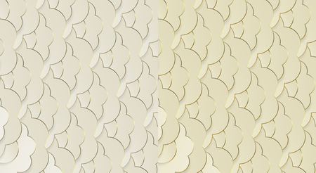 Art Nouveau Pattern. Golden backgrounds. Art Deco Patterns. Geometric decorative Patterns. 1920-30s motifs.のイラスト素材