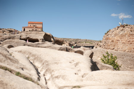 travel through georgia, door cities, old church, castleの写真素材