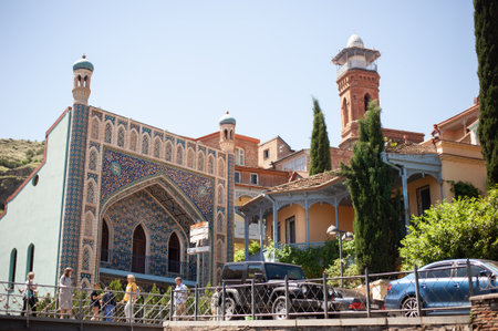 Juma Mosque and arabic style building in Old Tbilisi, Georgia