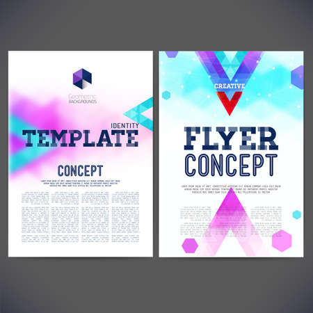Abstract vector template design, brochure, Web sites, page, leafletのイラスト素材