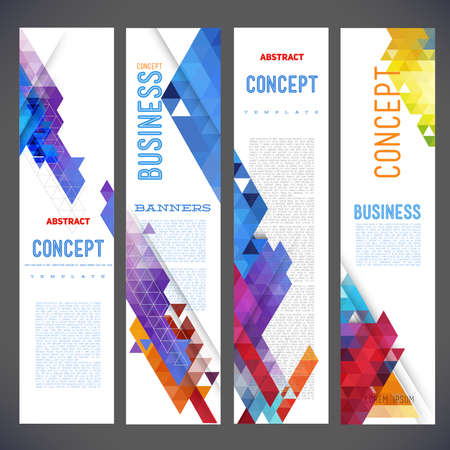 Abstract design banners template designのイラスト素材