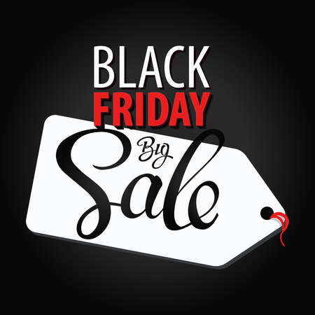 Black Friday Big Sale vector concept. Inscription design black Friday banners.のイラスト素材