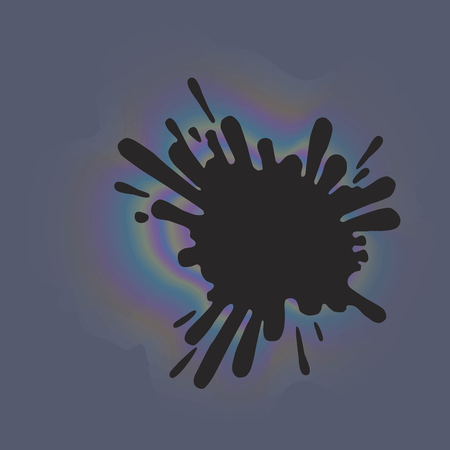The Oil puddle.Vector illustration.のイラスト素材