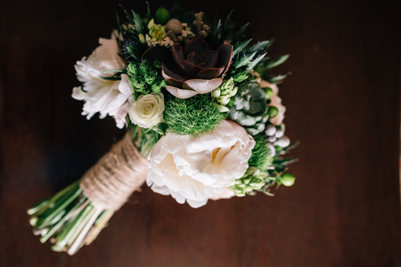 the bride's bouquet, bunch of flowersの写真素材