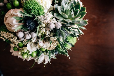 the bride's bouquet, bunch of flowersの写真素材