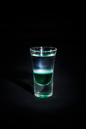 cocktail on a black background, isolatedの写真素材