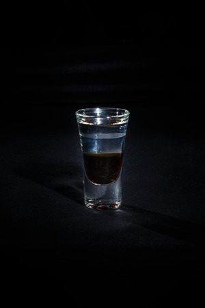 cocktail on a black background, isolatedの写真素材