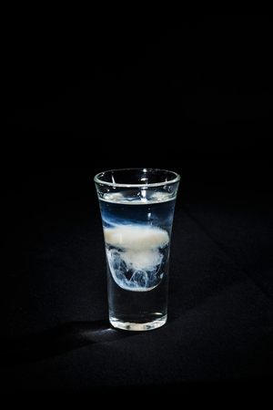 cocktail on a black background, isolatedの写真素材