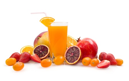 multifruit juiceの写真素材