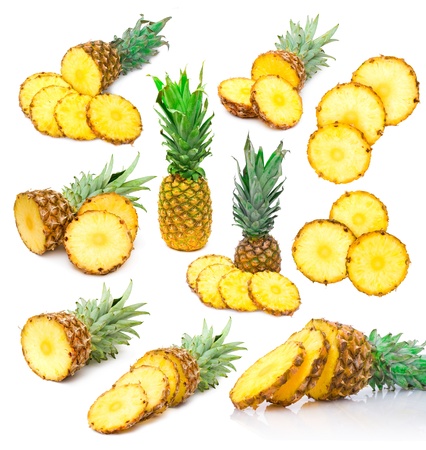 set of pinapple imagesの写真素材