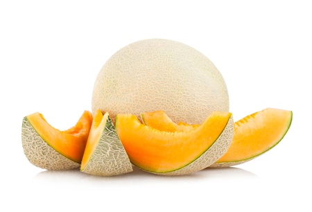 cantaloupe melonの写真素材