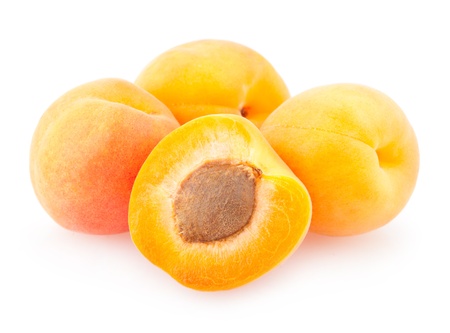 ripe apricotsの写真素材