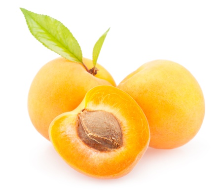 ripe apricotsの写真素材