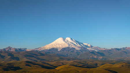 Elbrus; caucasus; mount; mountains; nothern; russia; europe; eastern; high; highest; morning; day;...