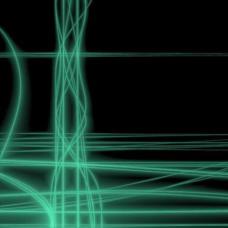 green glow linesの写真素材