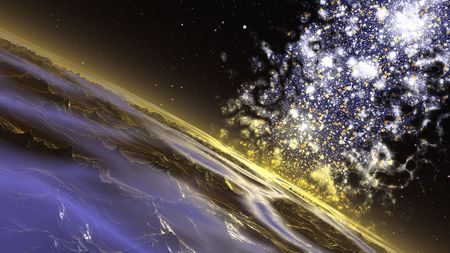 big sky nebulaの写真素材