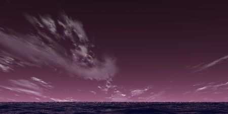 violet skyの写真素材
