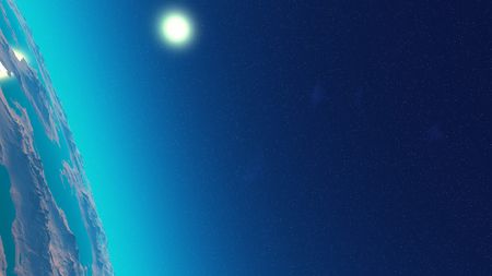 blue planetの写真素材