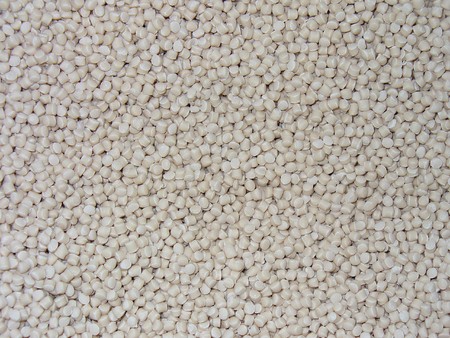 White plastic granulesの写真素材