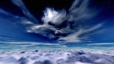 Winter landscapeの写真素材