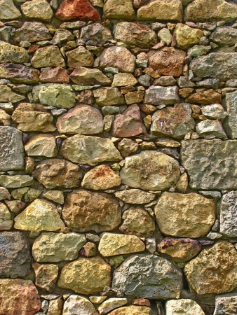 old stones wallの写真素材