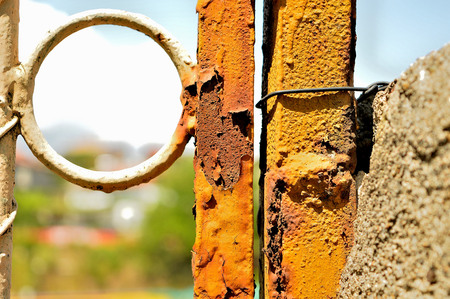 old rusted metal backgroundの写真素材