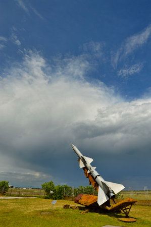 World War II era fighter jet in the museum of aviation in Krumovo, Plovdiv.の写真素材