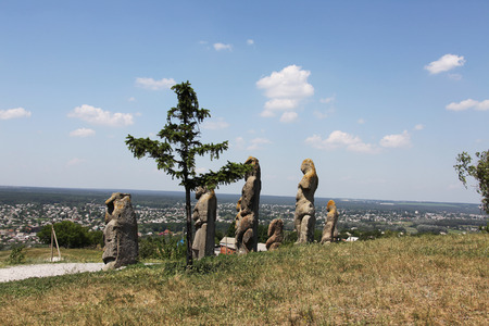 ancient sculpturesの写真素材