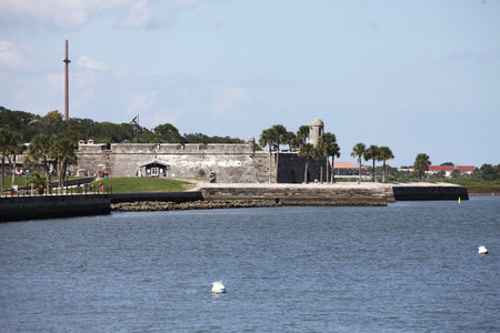 National monument Castillo de San Marcos in st Augustineのeditorial素材