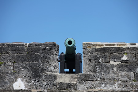 National monument Castillo de San Marcos in st Augustineのeditorial素材