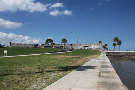 National monument Castillo de San Marcos in st Augustineのeditorial素材